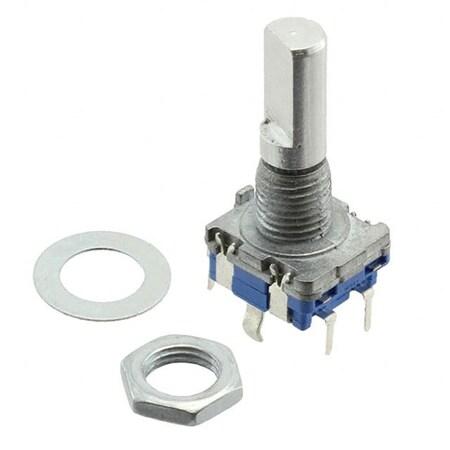 Cui Devices Encoders Incr Enc, S, Mech, 20 Ppr 20 Det, 5 Vdc, A/B, 2-Bit, Sw, 7 Mm Tbush 15 X 6 Mm F Shaft,  ACZ11BR2E-20FD1-20CZ-0546